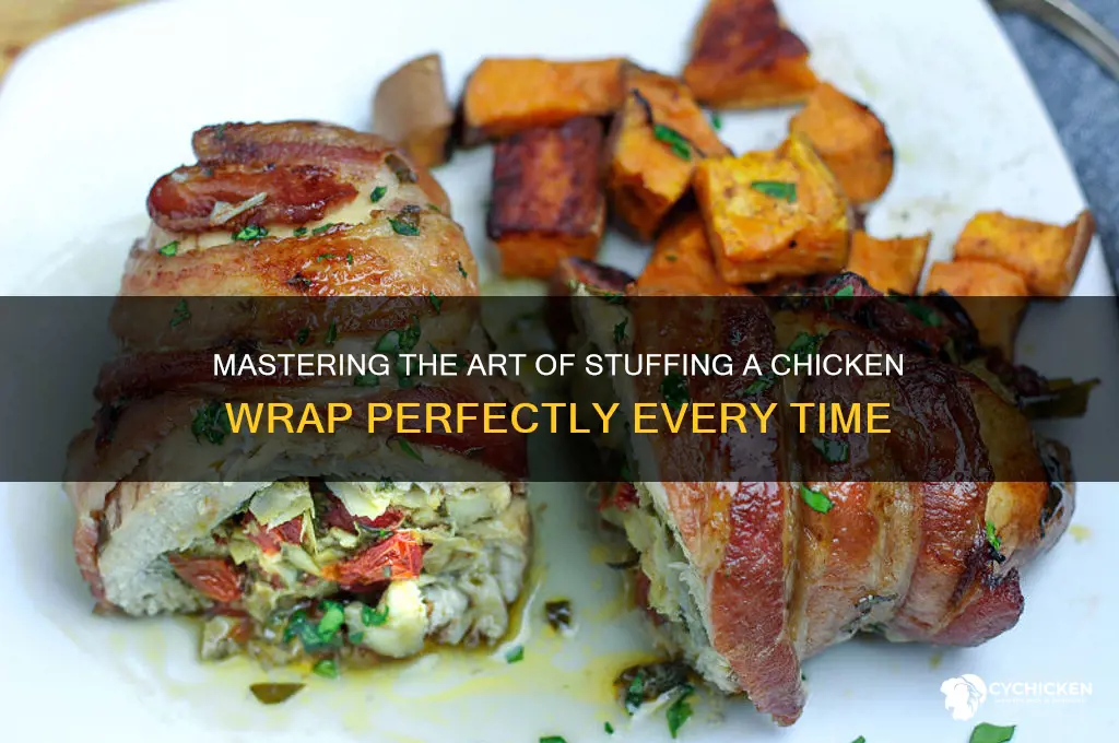 how to fill a wrap with chicken