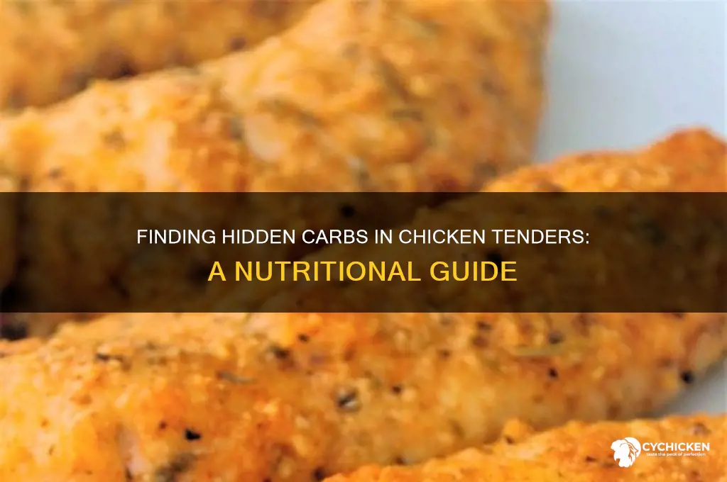 how to find carbs in chicken tenders