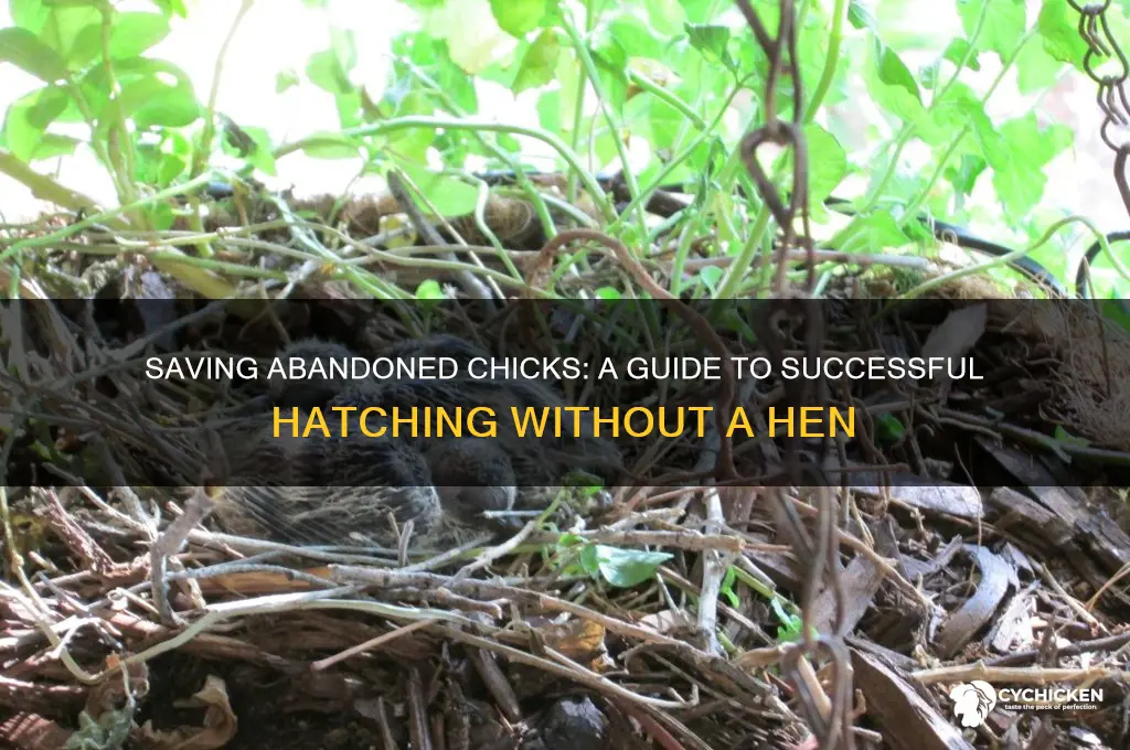 how to finish hatching chicks the hen abandoned
