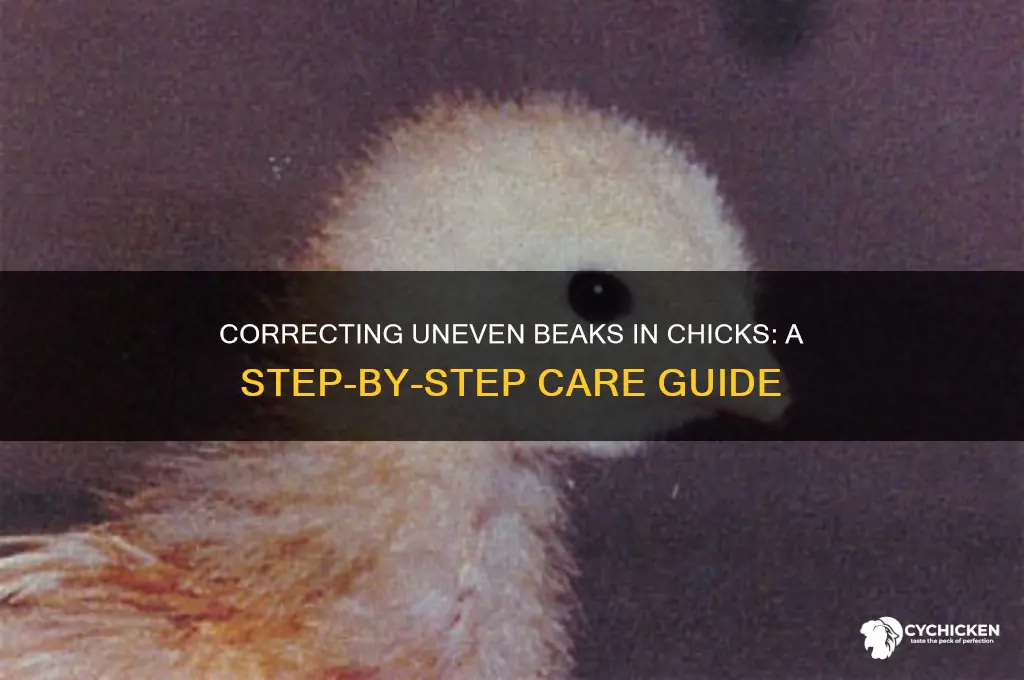 how to fix a chick with uneven beak