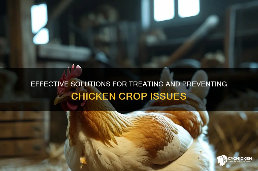 how to fix a chicken with crop problems