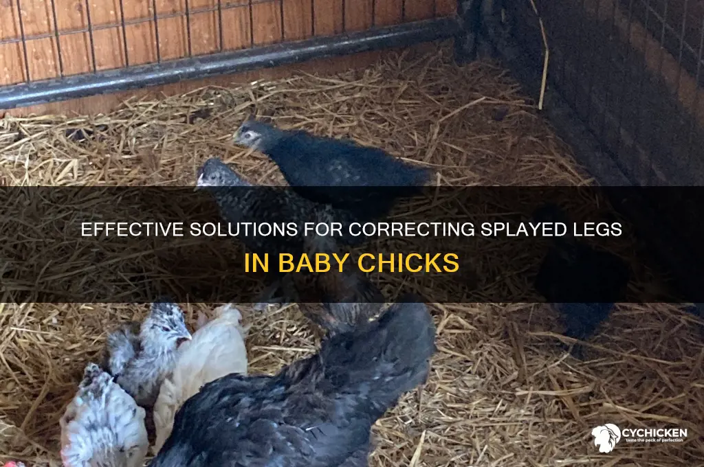 how to fix a chicks splayed leg
