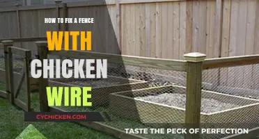 Easy DIY Guide: Repairing Your Fence with Chicken Wire