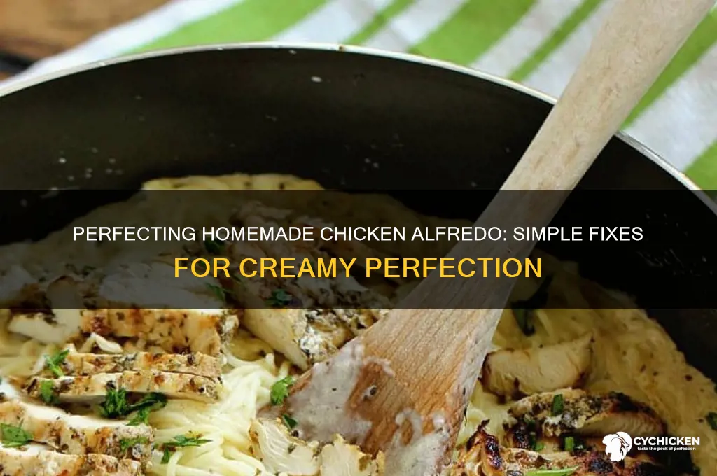 how to fix a home made chicken alfredo