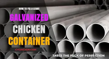 Repairing Leaky Galvanized Chicken Containers: A Step-by-Step DIY Guide