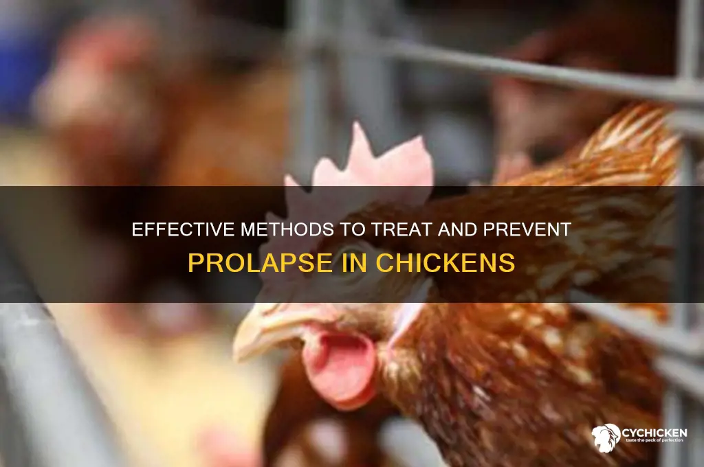 how to fix a prolapse in a chicken