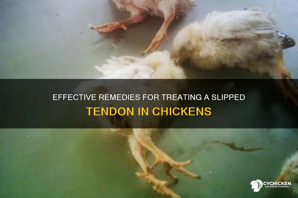 how to fix a slipped tendon in chicken