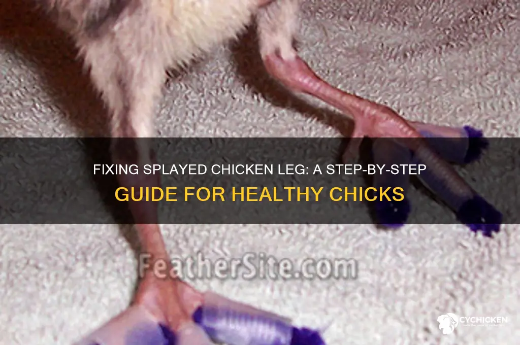 how to fix a splayed chicken leg