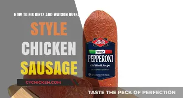 Fixing Dietz and Watson Buffalo Chicken Sausage