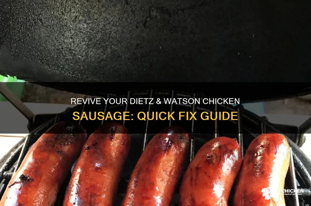 how to fix dietz and watson chicken sausage