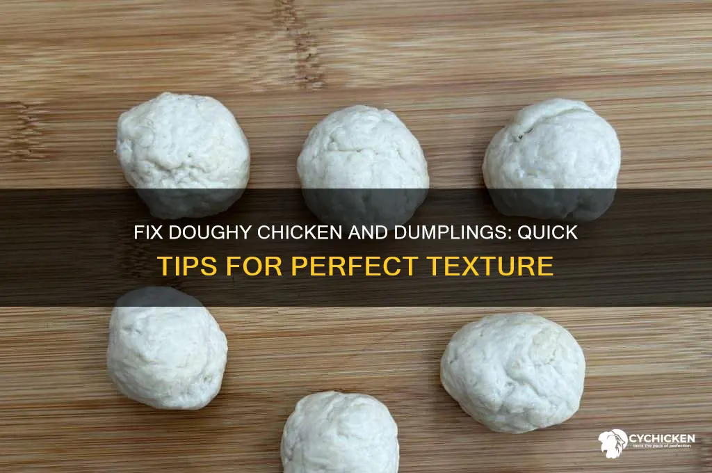how to fix doughy chicken and dumplings