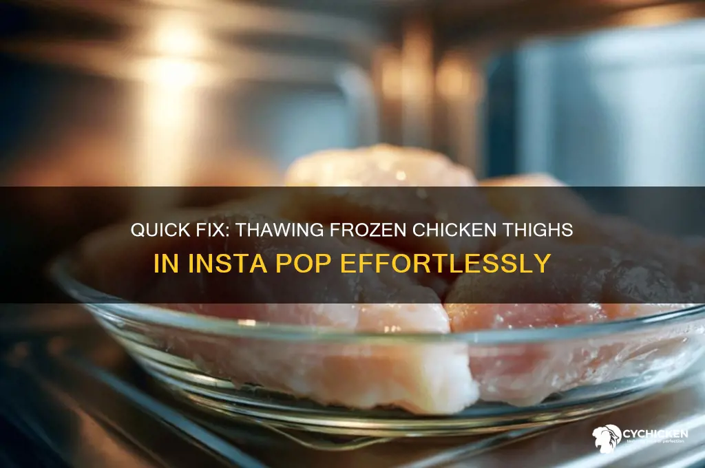 how to fix frozen chicken thighs in insta pop
