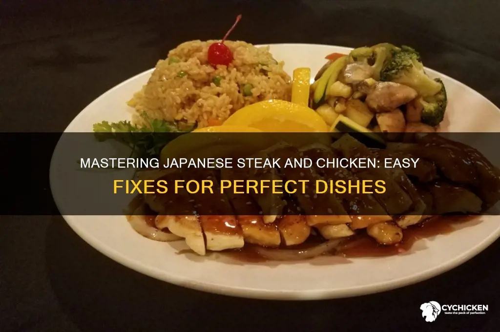how to fix japeneessteak and chickeneak and chicken