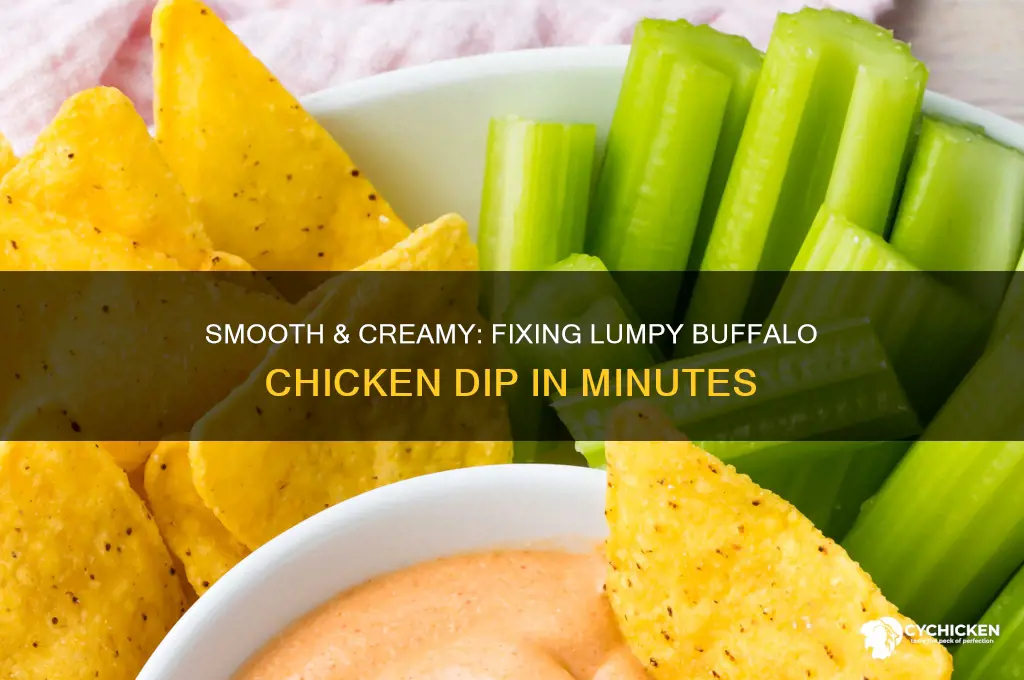 how to fix lumpy buffalo chicken dip