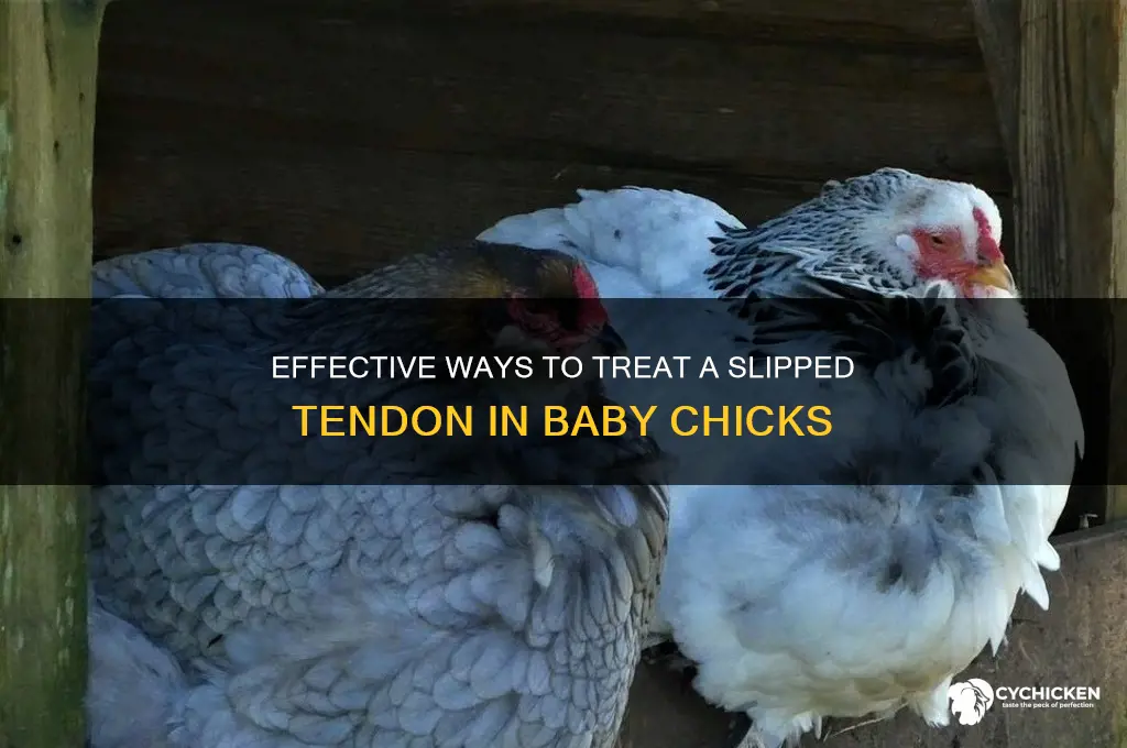 how to fix slipped tendon in chick