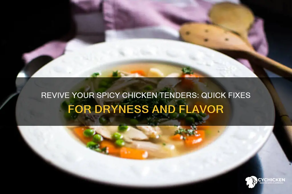 how to fix spicy dried out chicken tenders