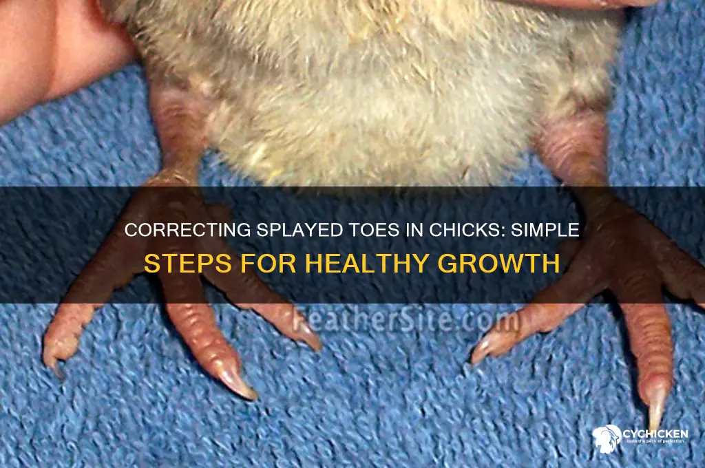 how to fix splayed toes in chicks