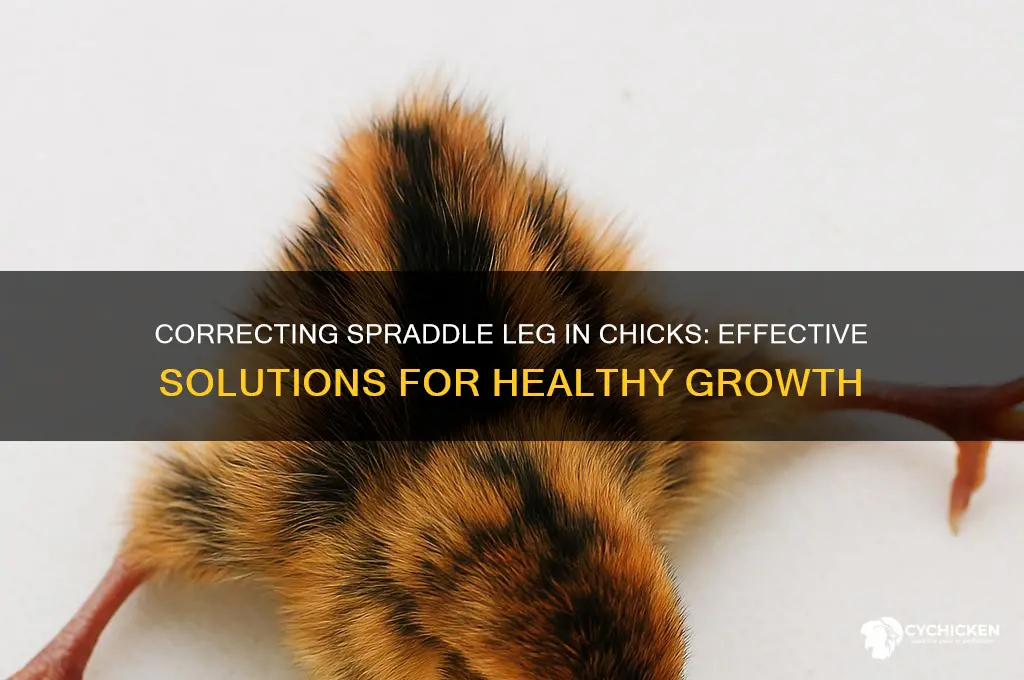 how to fix spraddle legs in chicks