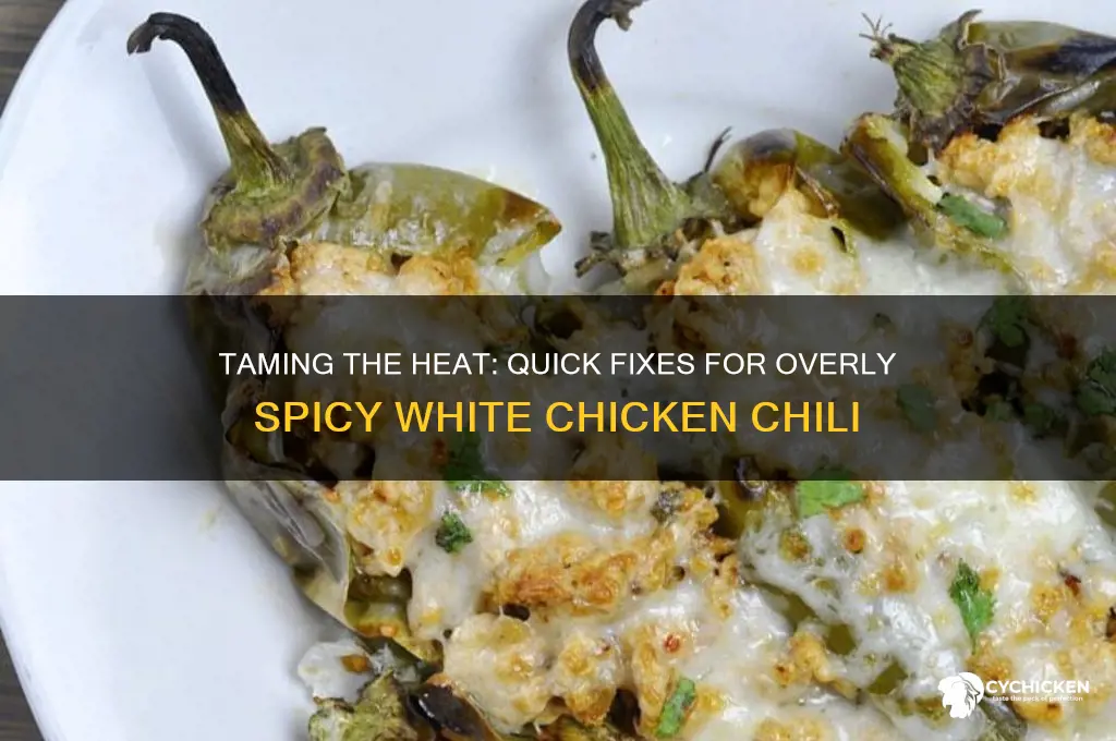 how to fix too spicy white chicken chili