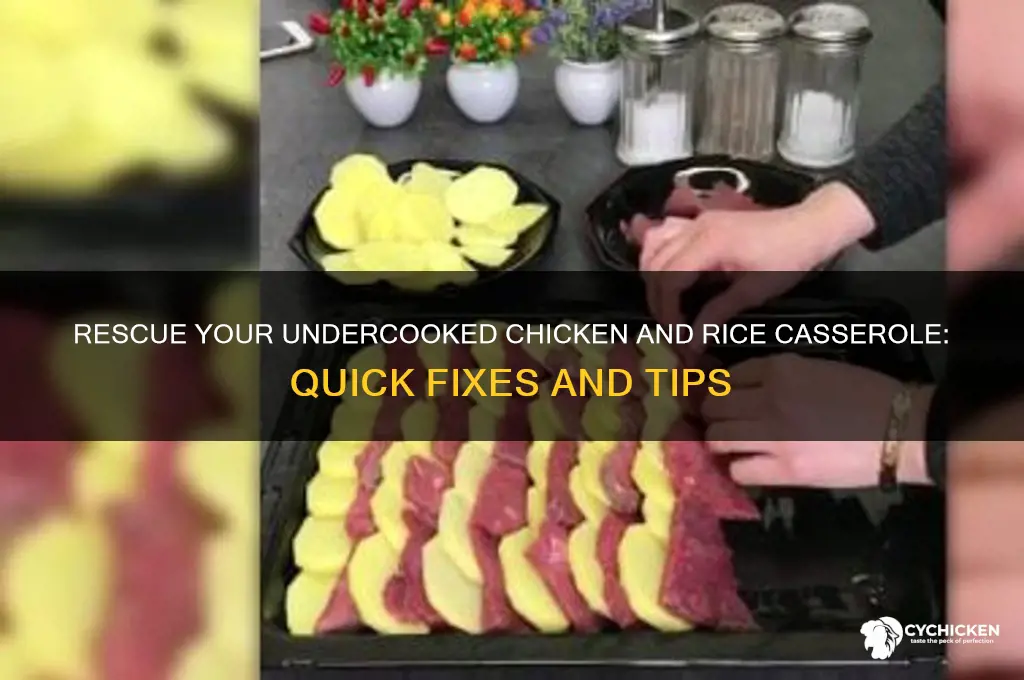 how to fix undercooked chicken and rice casserolerice