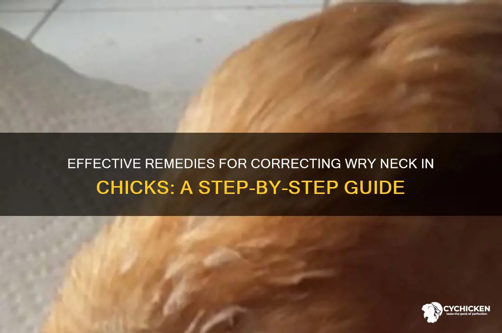 how to fix wry neck in a chick