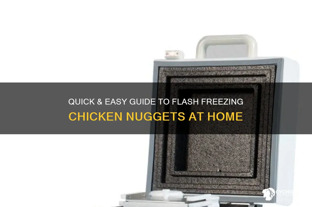 how to flash freeze chicken nuggets