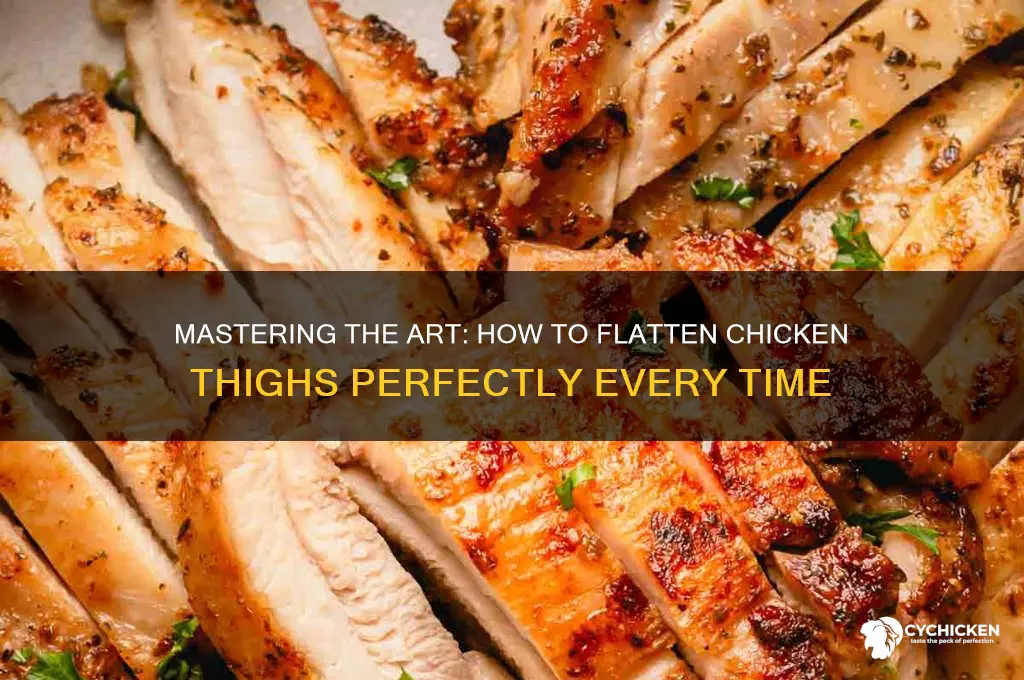 how to flatten a chicken thigh