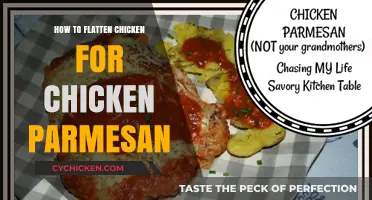 Perfectly Flattened Chicken: Mastering the Art of Chicken Parmesan Preparation