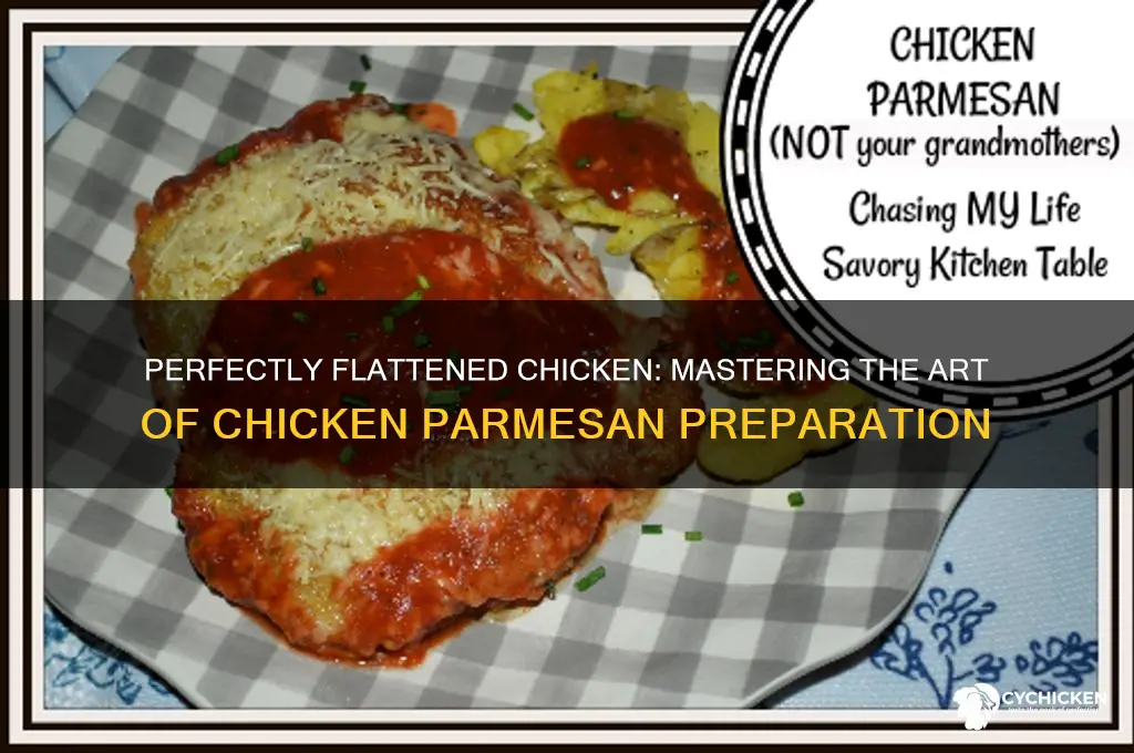 how to flatten chicken for chicken parmesan