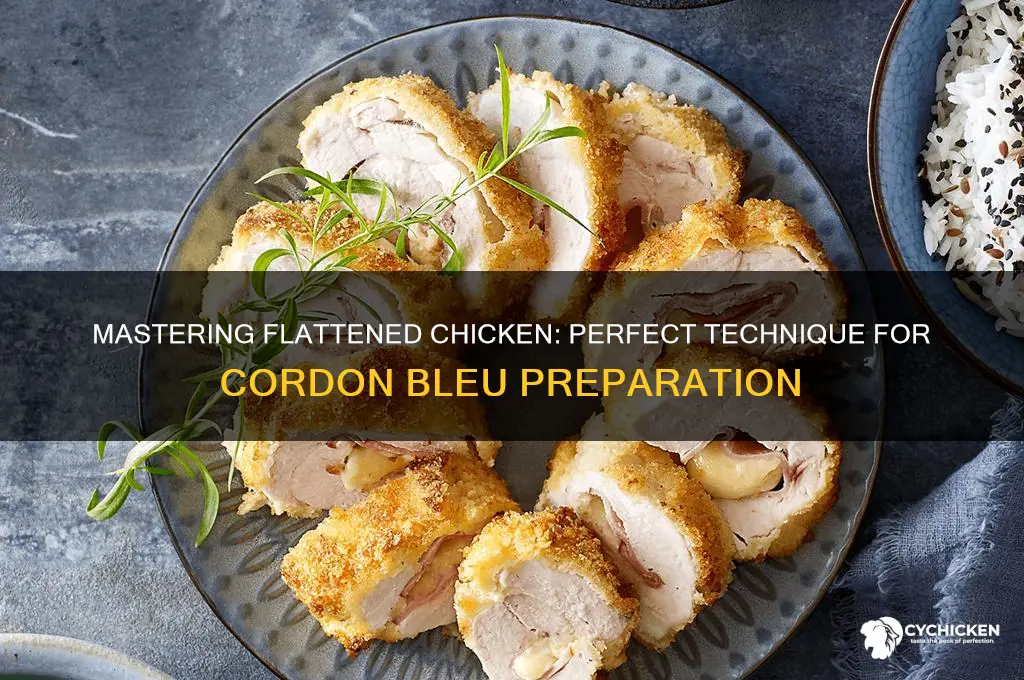 how to flatten chicken for cordon bleu