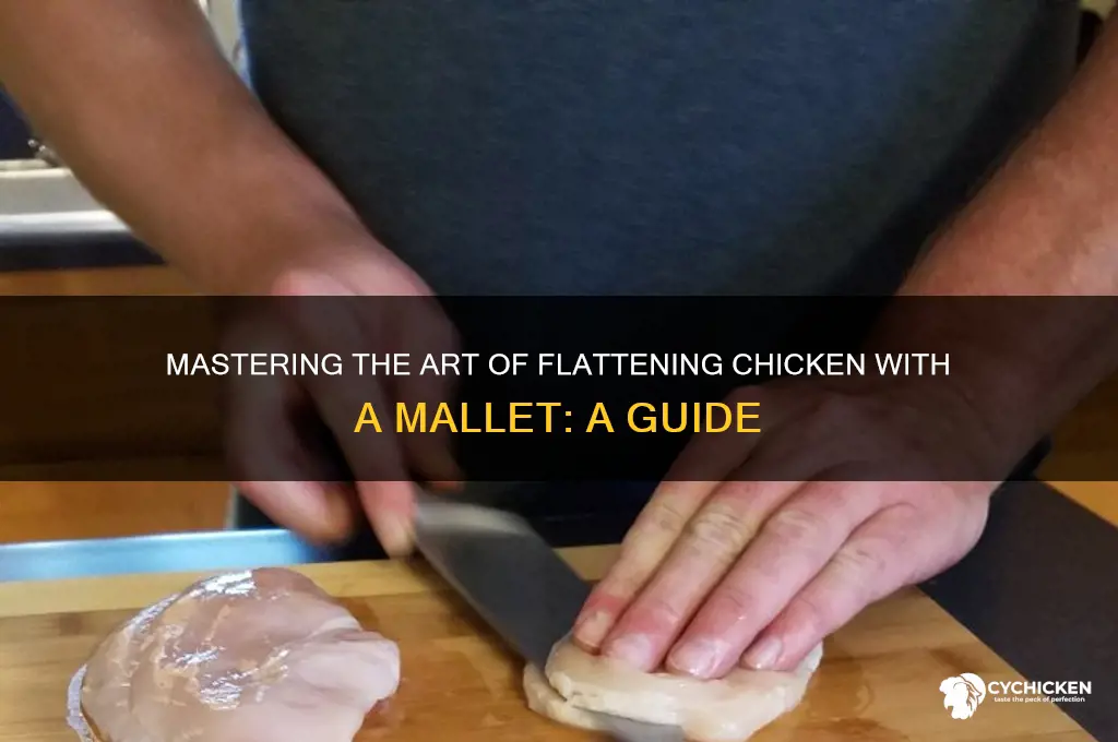 how to flatten chicken with a mallet
