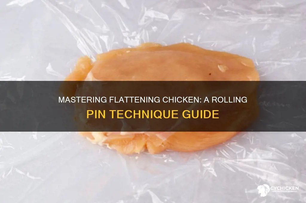 how to flatten chicken with a rolling pin