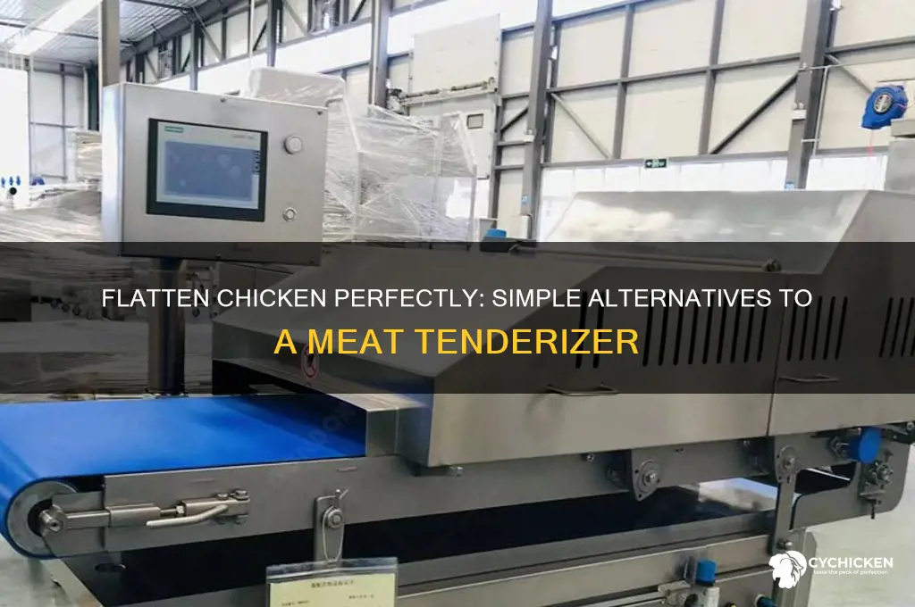 how to flatten chicken without a meat tenderizer
