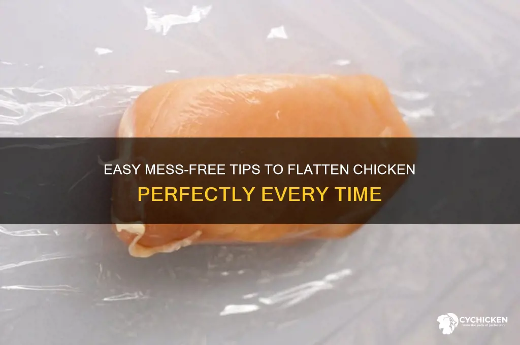 how to flatten chicken without making a mess