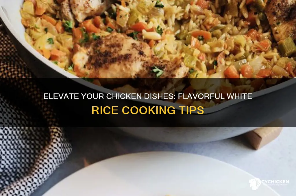 how to flavor white rice for chicken