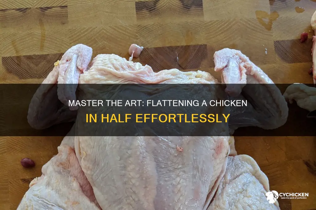 how to flay a chicken in half