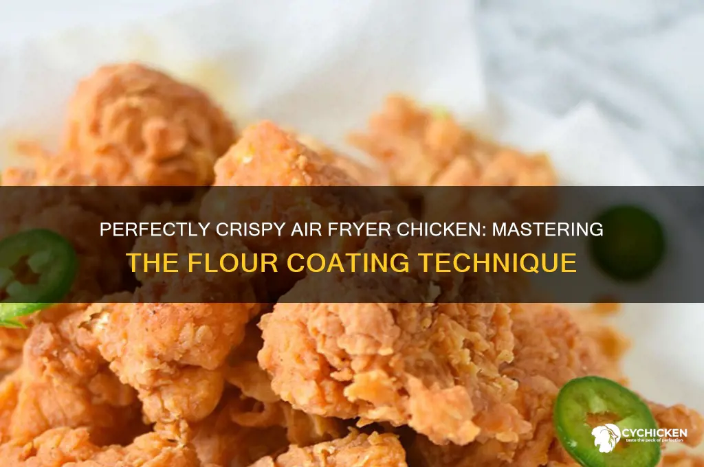 how to flour chicken for air fryer