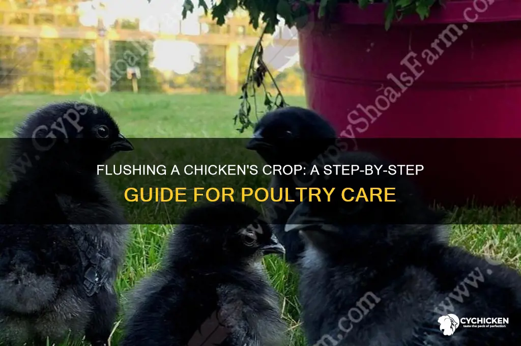 how to flush a chicken