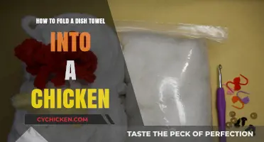 Transform Your Dish Towel into a Plush Chicken