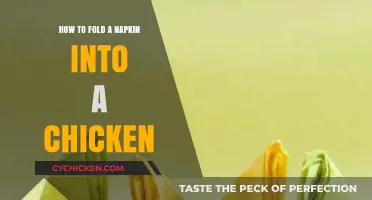 Creative Napkin Folding: Craft a Chicken Shape in Simple Steps