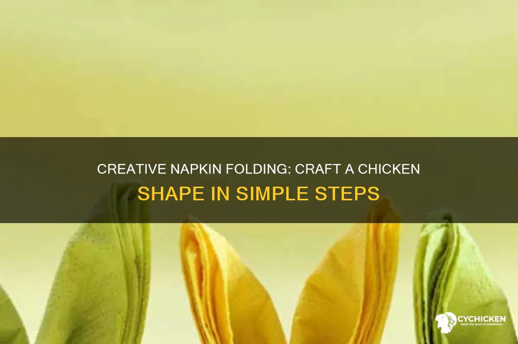 how to fold a napkin into a chicken