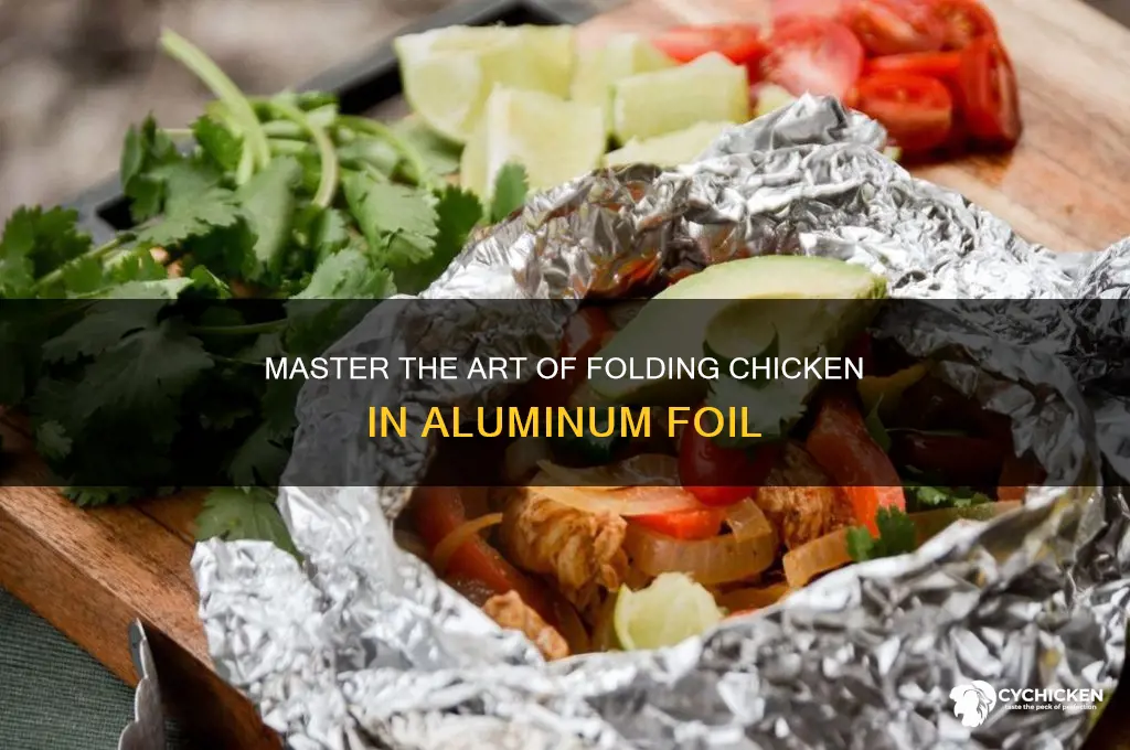 how to fold chicken in aluminum foil