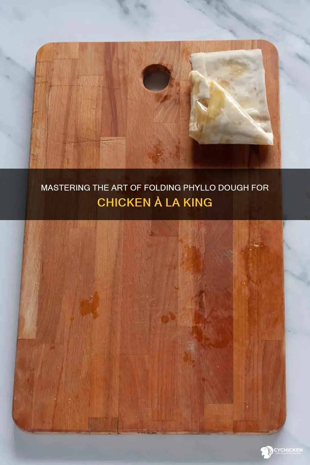 how to fold philo dough for chick al a king