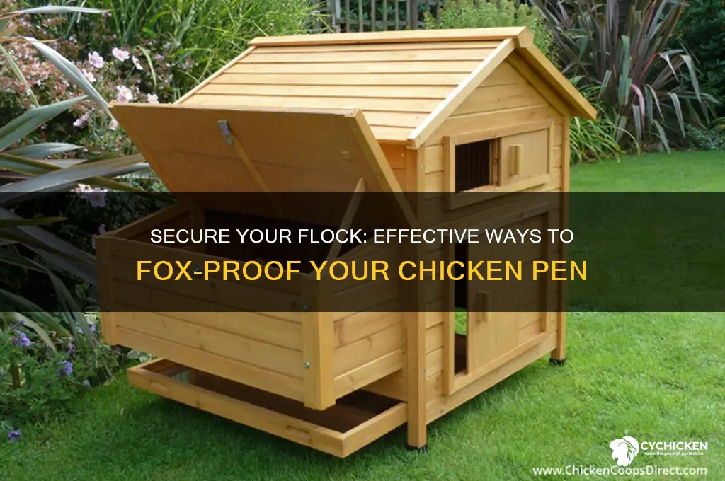 how to fox proof a chicken pen