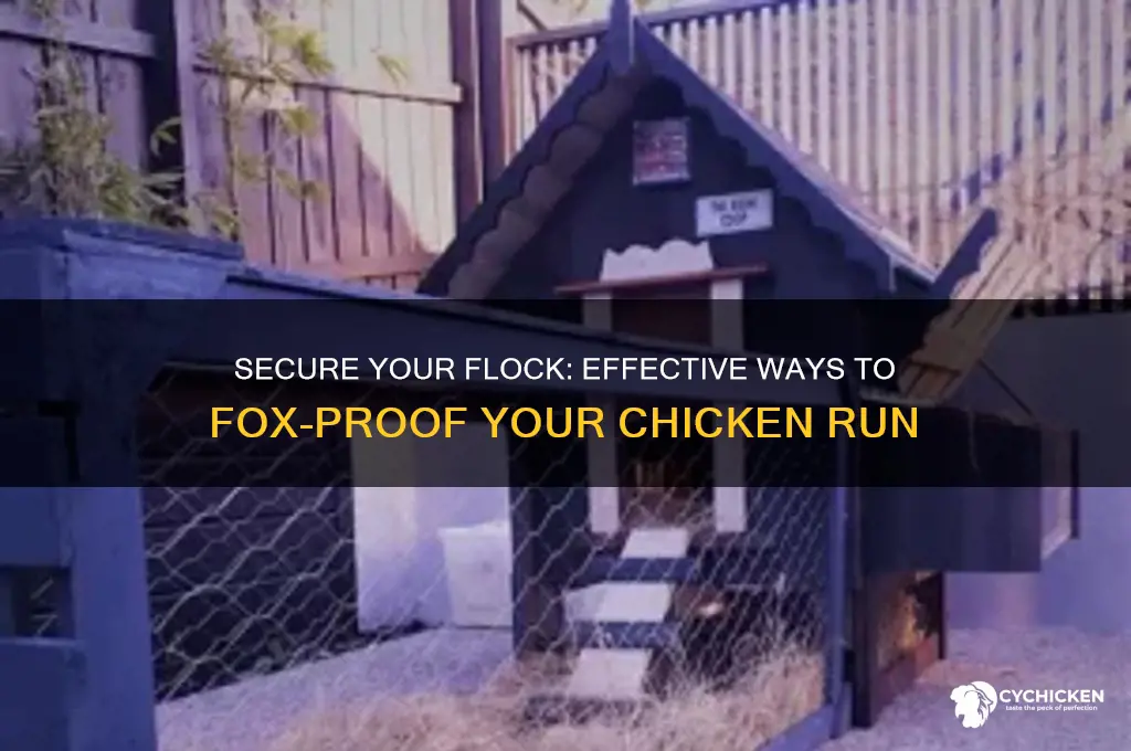 how to fox proof a chicken run