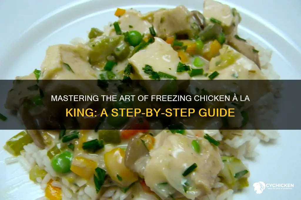 how to freeze chicken a la king