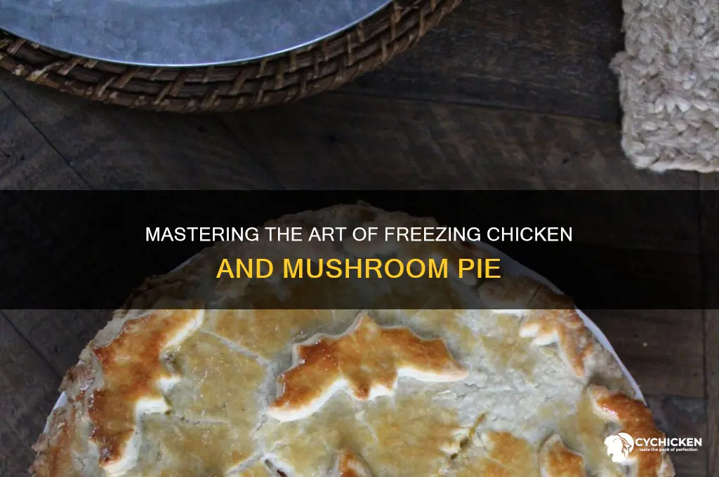 how to freeze chicken and mushroom pie