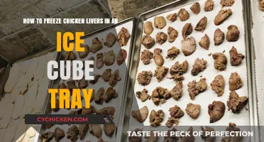Freezing Chicken Livers: Ice Cube Tray Method