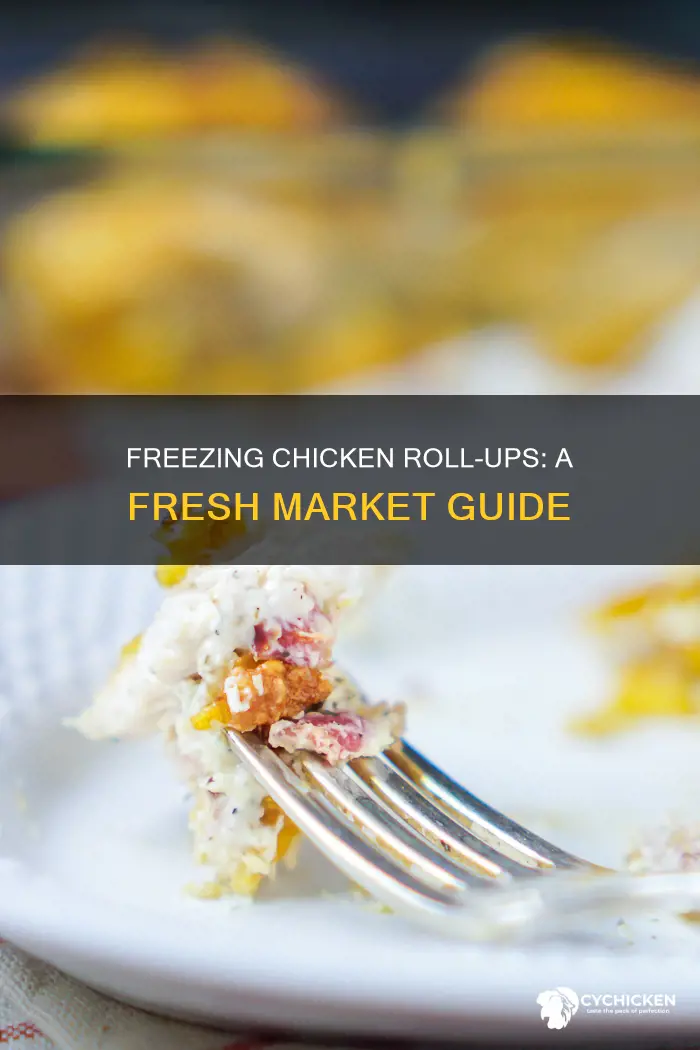 how to freeze chicken roll ups from fresh market