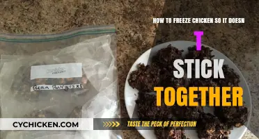 Keep Chicken Pieces from Sticking Together in the Freezer